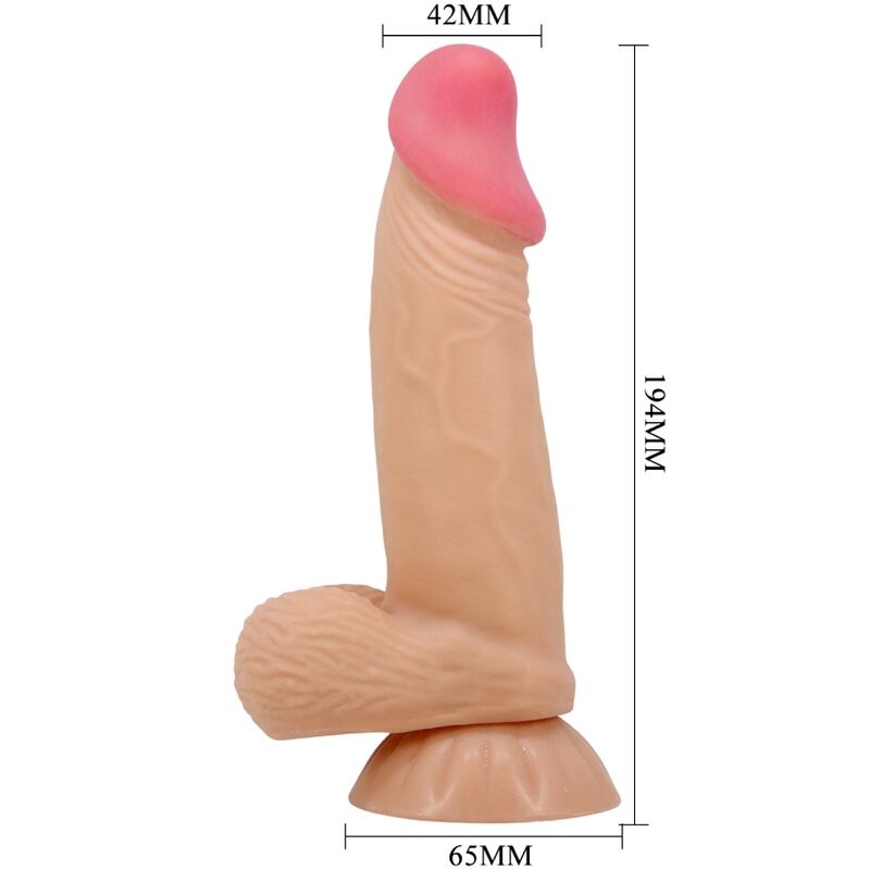 Gode Réaliste Sliding Skin Ventouse - Pretty Love