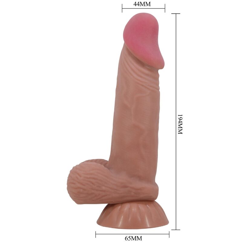 Gode Réaliste Sliding Skin Ventouse - Pretty Love