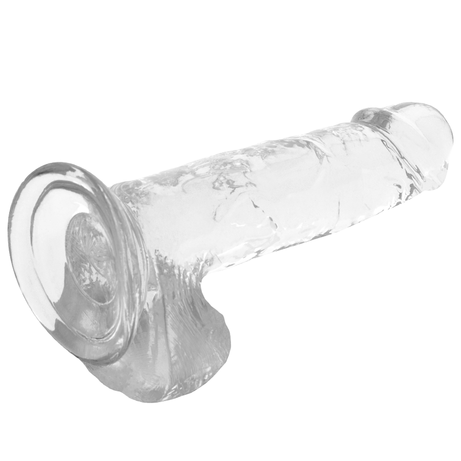 Gode Réaliste Transparent Testicules 4 Tailles Ventouse - X Ray