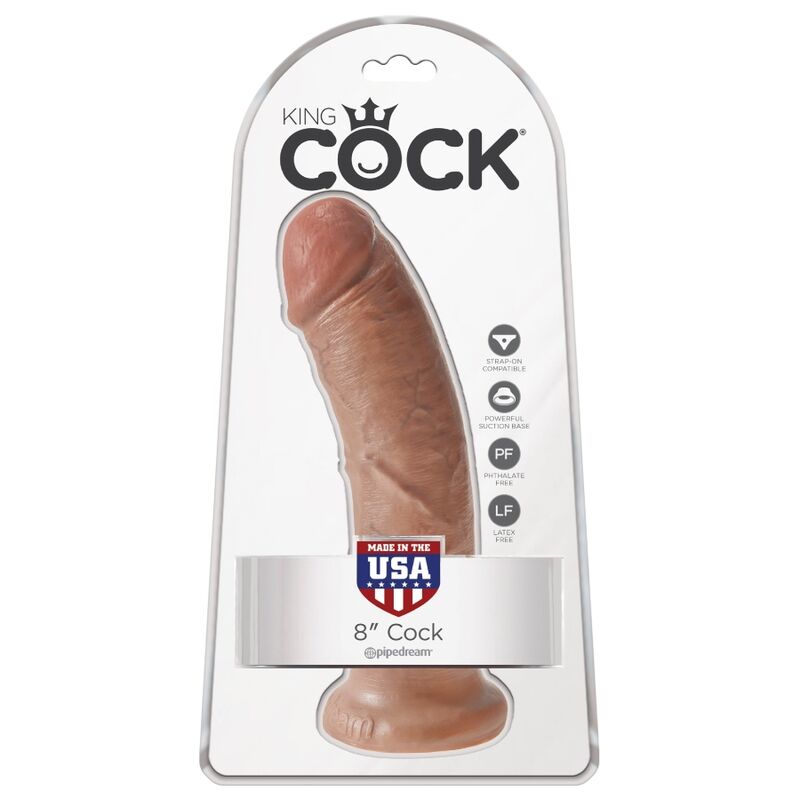 Gode réaliste King Cock — marron