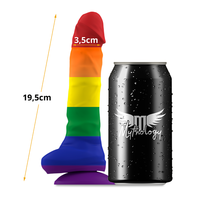 Gode Ventouse Corey Pride Silicone Couleurs Fierté 2 Tailles - Mythology Fantasy