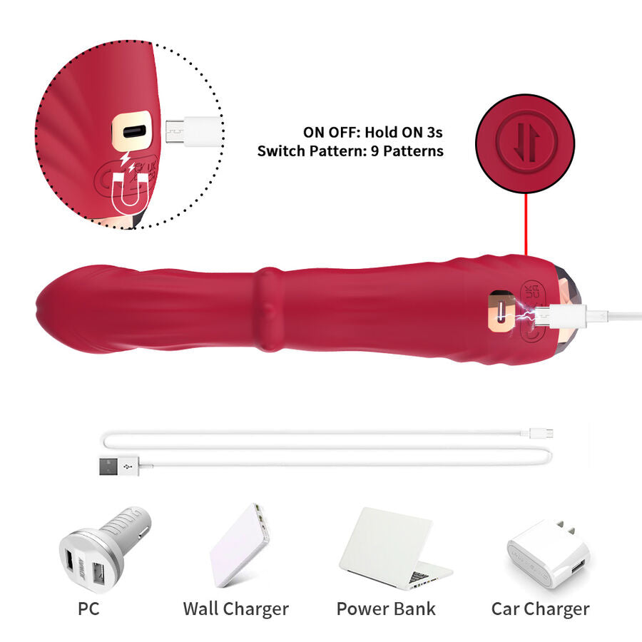 Gode Vibrant Chauffant Point A Thermo-Réglable 42°C Rechargeable - Armony