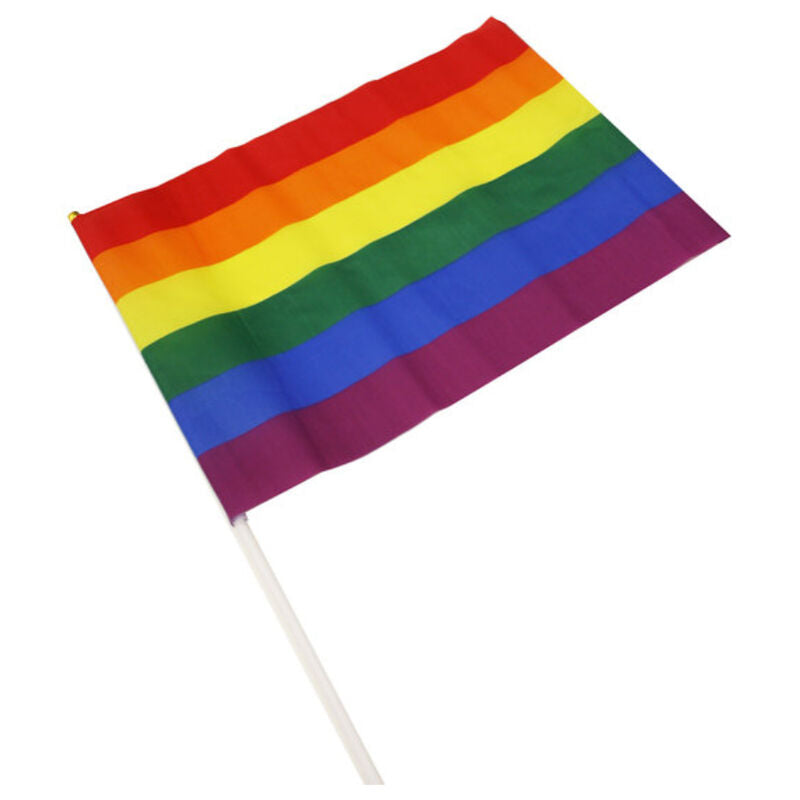 Grand Fanion Drapeau LGBT Arc-en-Ciel Pride 43 x 31 cm
