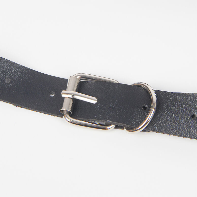 Harnais Jarretières avec Anneaux Cuir Taille Unique Noir - Subblime