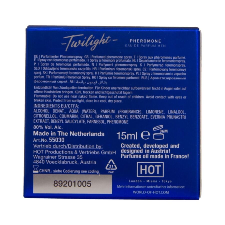 HOT - PARFUM PHEROMONE TWILIGHT POUR HOMME 15 ML