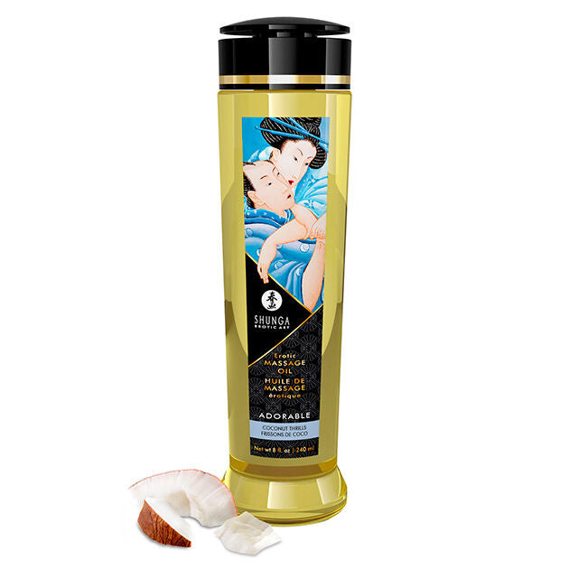 Huile de Massage Érotique Libido Parfumée 240 ml - Shunga