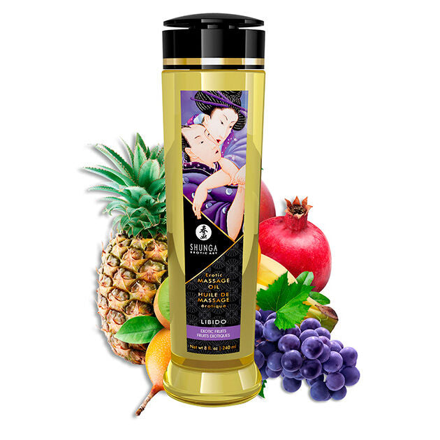 Huile de Massage Érotique Libido Parfumée 240 ml - Shunga