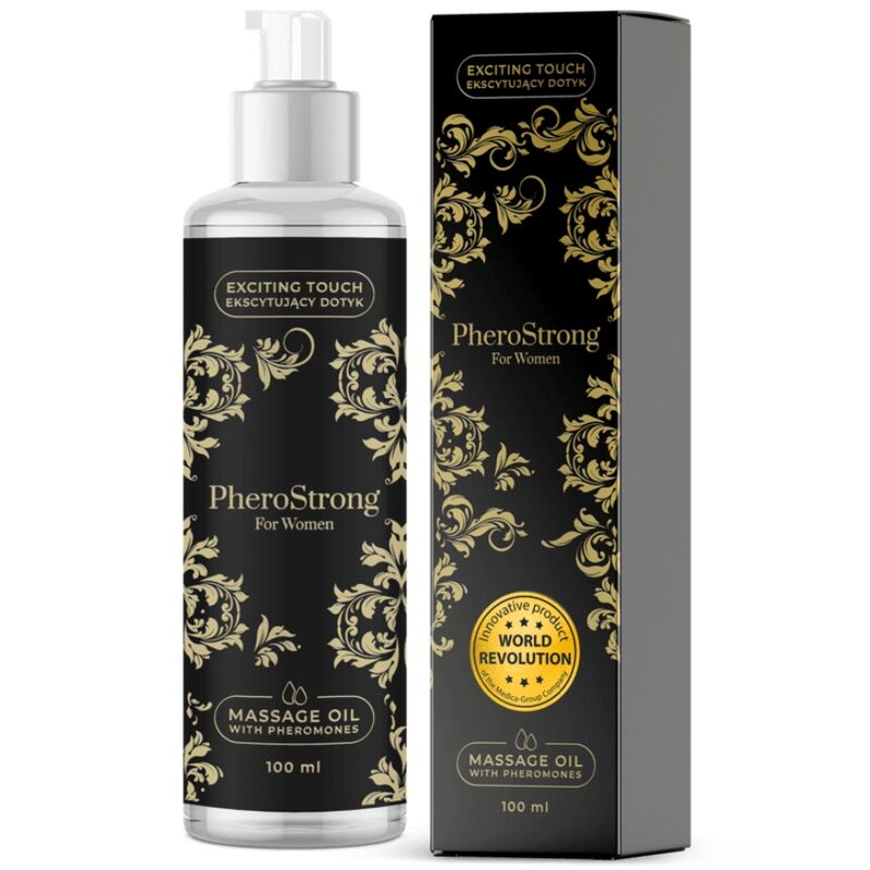 Huile de Massage Sensuelle aux Phéromones 100 ml - Pherostrong