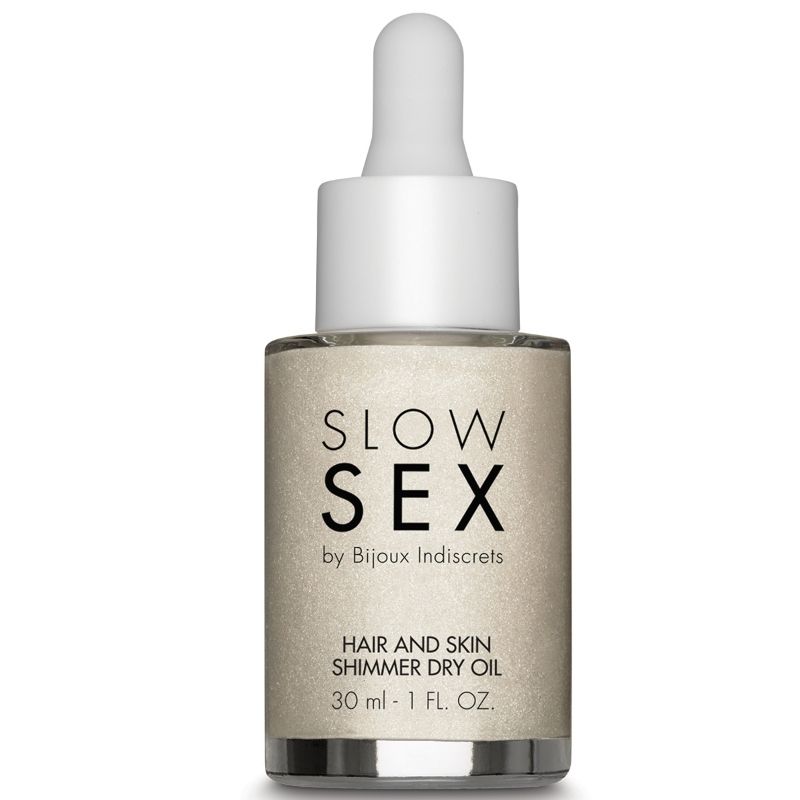 Huile Sèche Illuminante Multifonction Slow Sex Noix de Coco 30 ml - Bijoux Indiscrets