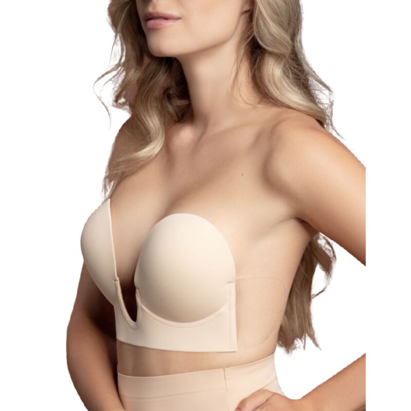 BYE-BRA - BEIGE HANDLELESS BRA, E CUP