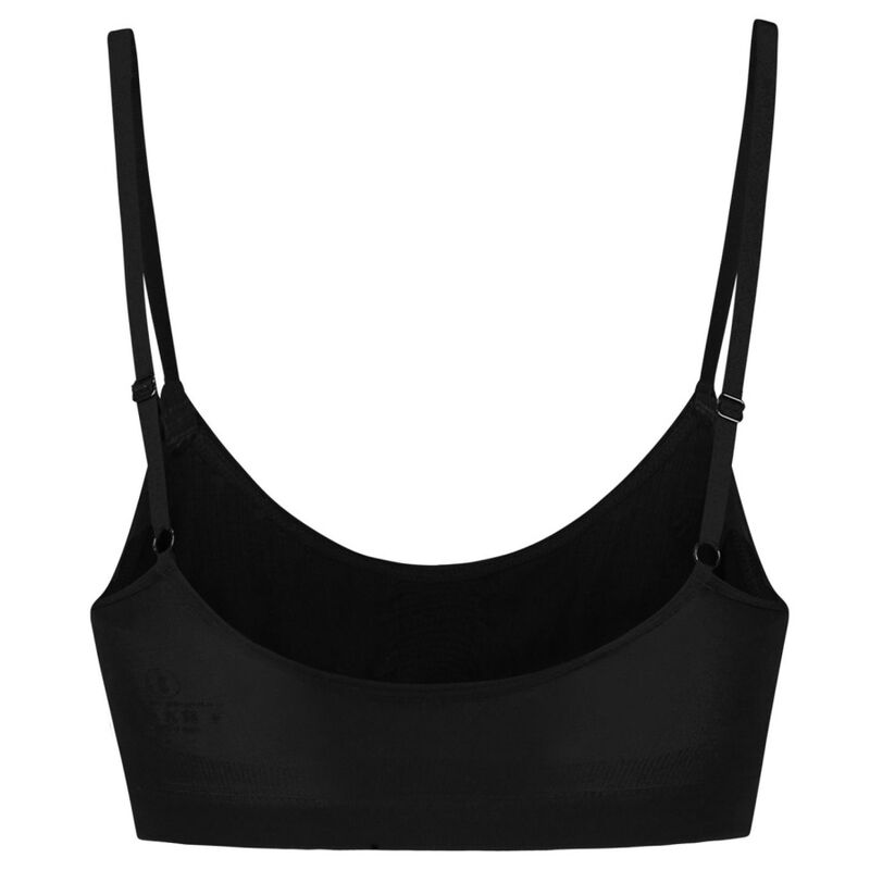BYE-BRA - MEDIUM CONTROL BLACK STAINLESS STEEL BRA SIZE XL