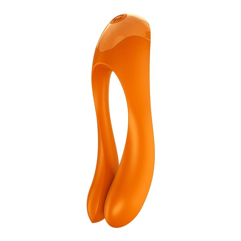 Orange Candy Cane Finger Vibrator