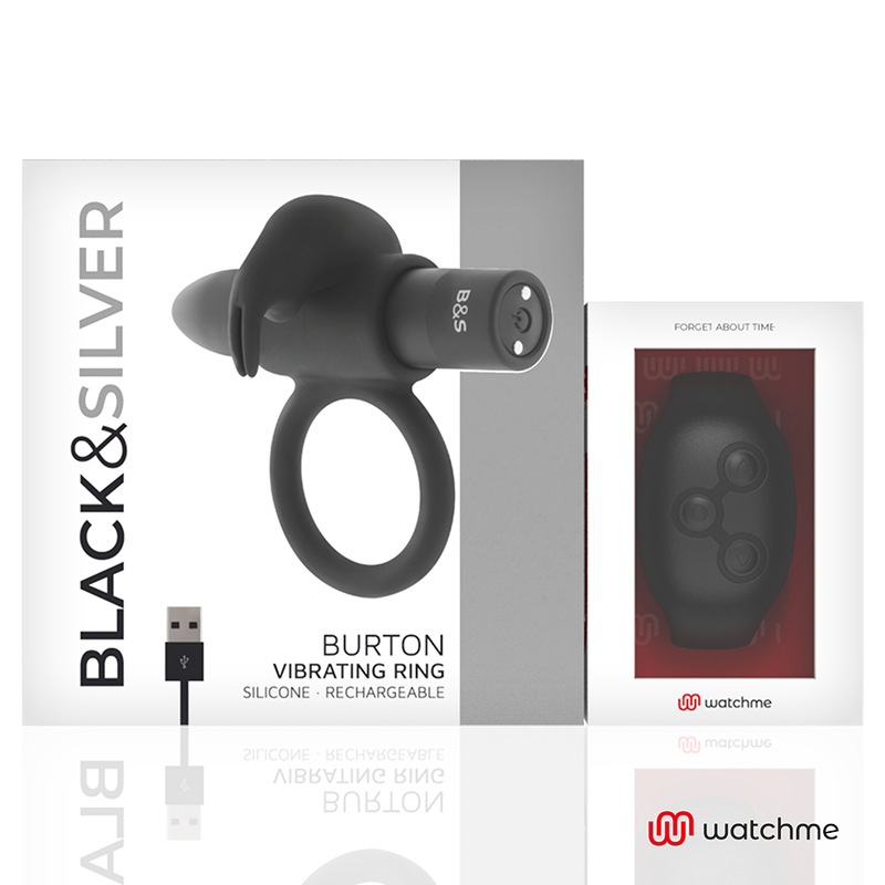 BLACK&amp;SILVER - BURTON COCKRING WATCHME REMOTE CONTROL