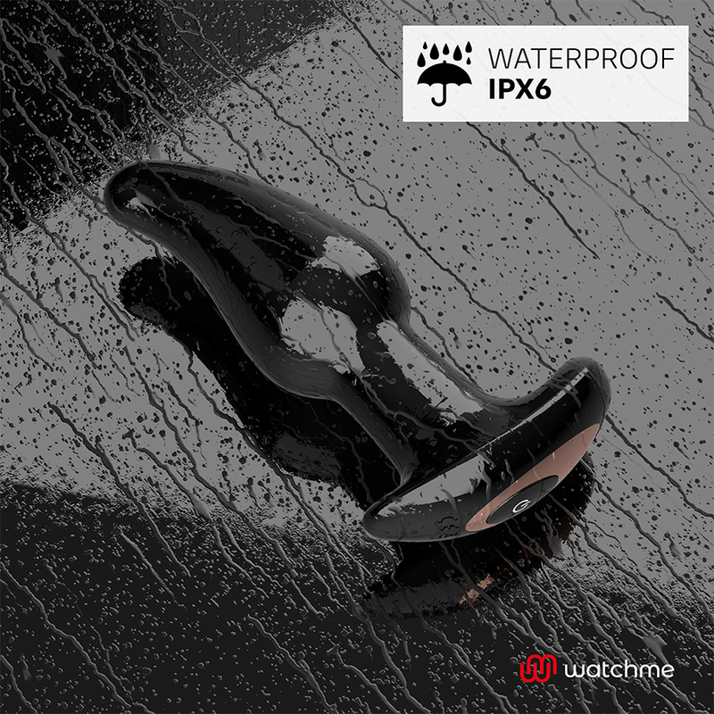 Watchme Remote Control Anal Plug Vibrator with Rotating Beads Amadeus