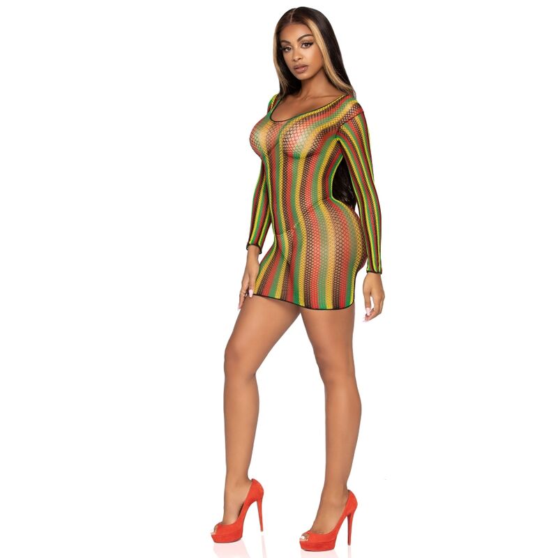 Rasta mini dress one size