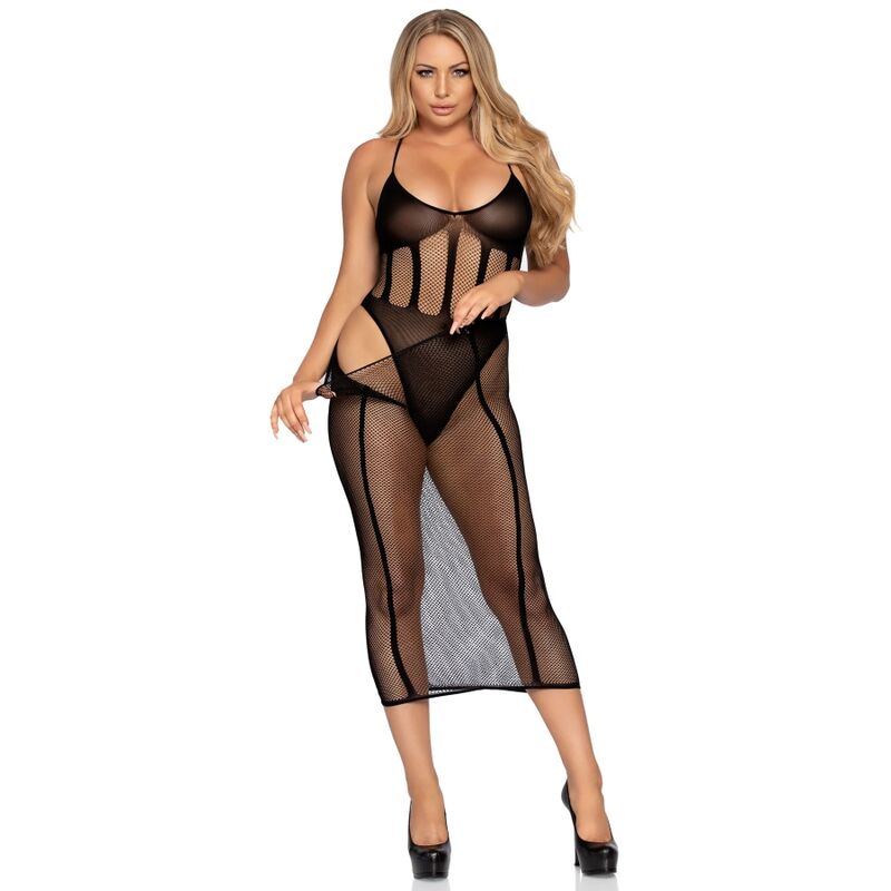 LEG AVENUE - BODYSUIT AND SKIRT SET - ONE SIZE