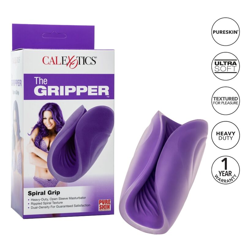 Spiral grip masturbator
