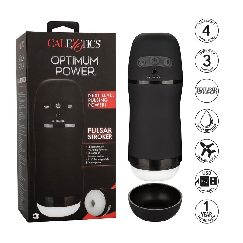 CALEXOTICS - VIBRATING SUCTION MASTURBATOR WITH OPTIMAL POWER