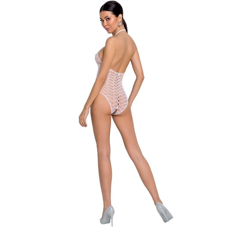 PASSION - WOMEN BS087 WHITE BODYSTOCKING ONE SIZE