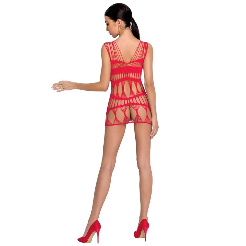 Woman bs089 red bodystocking one size