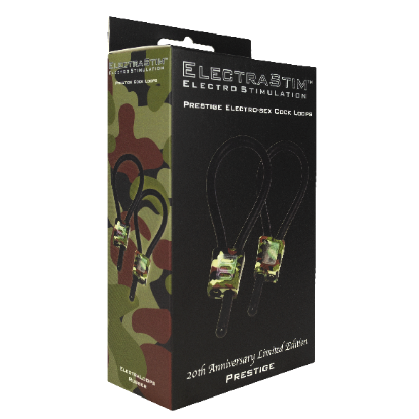 ELECTRASTIM - PRESTIGE ADJUSTABLE PENIS RINGS ELECTRALOOPS CAMOUFLAGE
