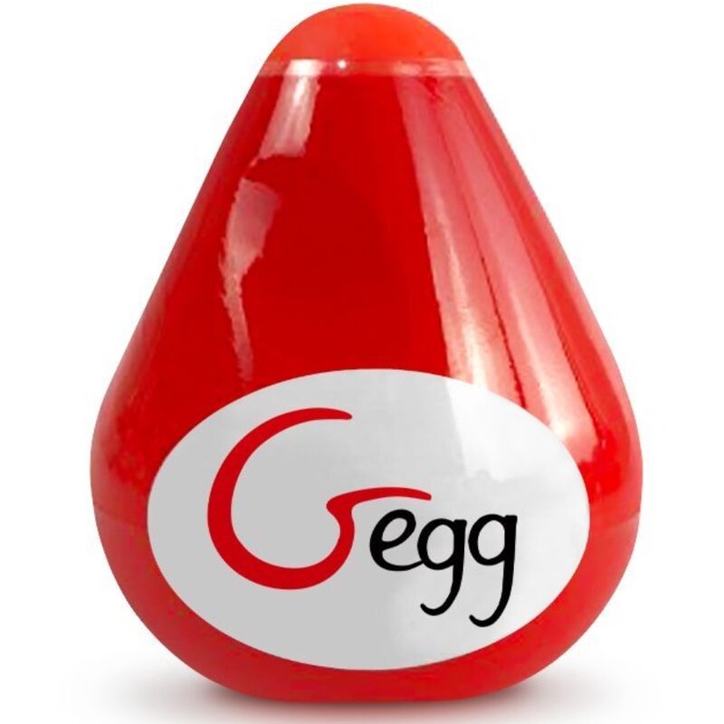 Red Reusable Textured Masturbator Egg