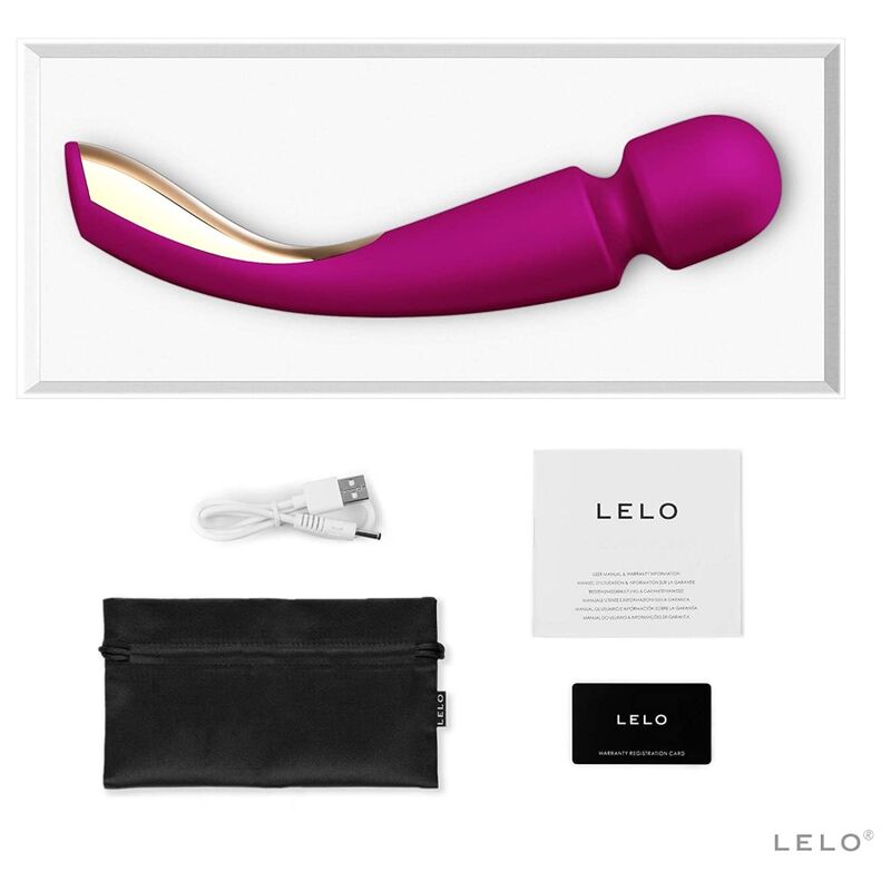 Smart wand medium 2 deep pink massager