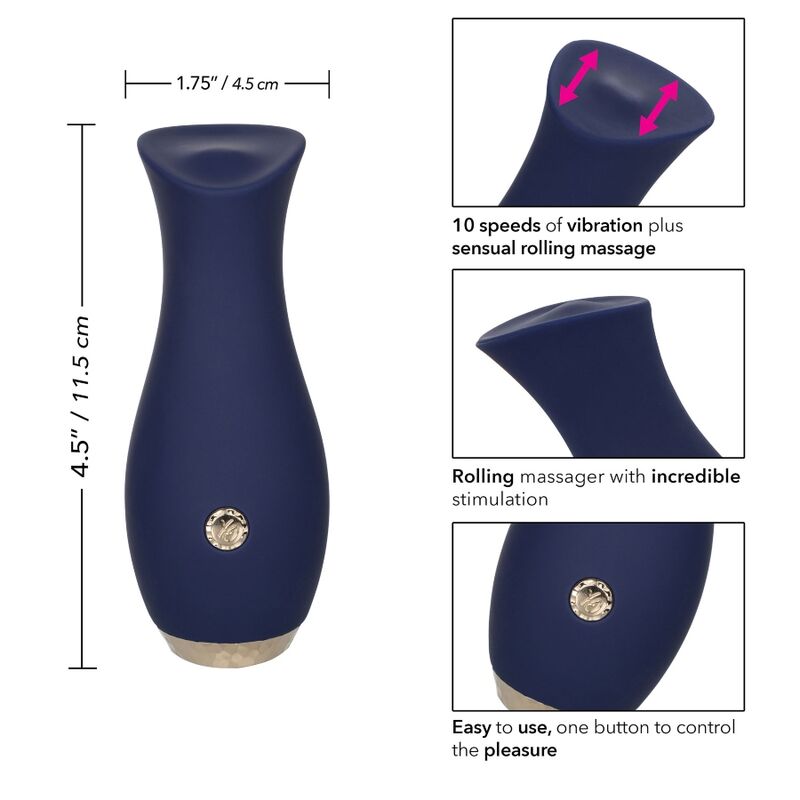 Chic blue tulip massager