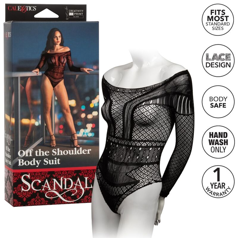 One-size-fits-all scandal shoulder bodysuit