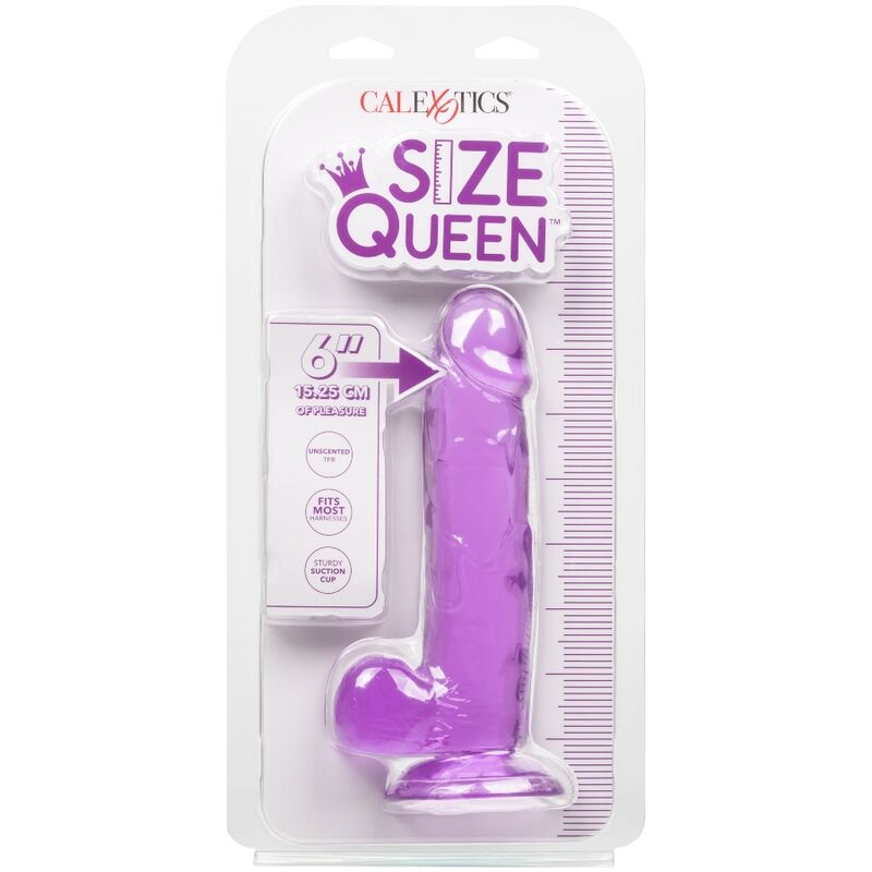 CALEXOTICS - QUEEN SIZE DILDO, PURPLE, 15.3 CM