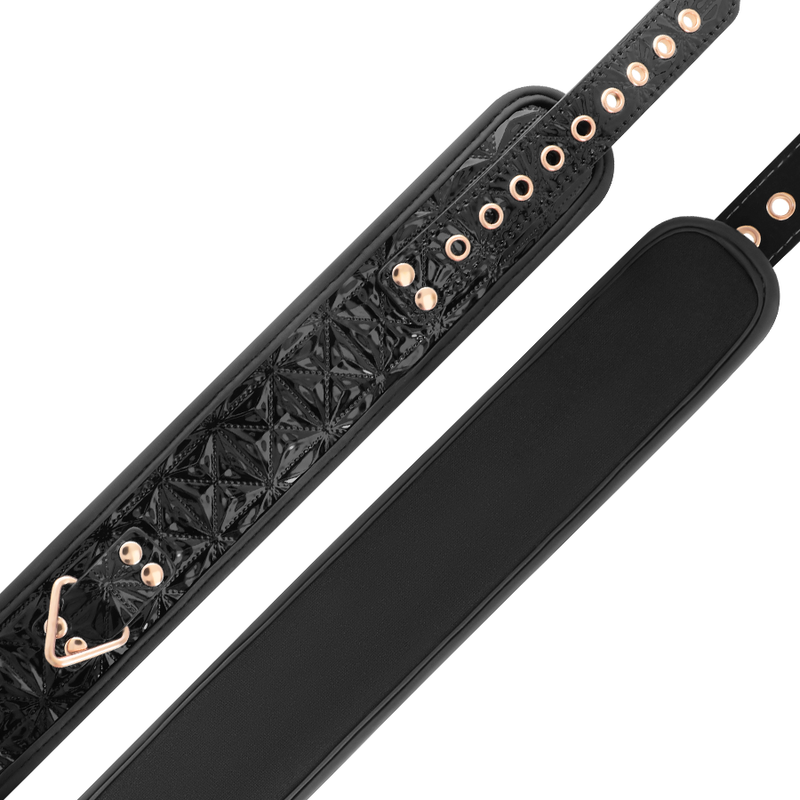 Black edition premium vegan leather collar