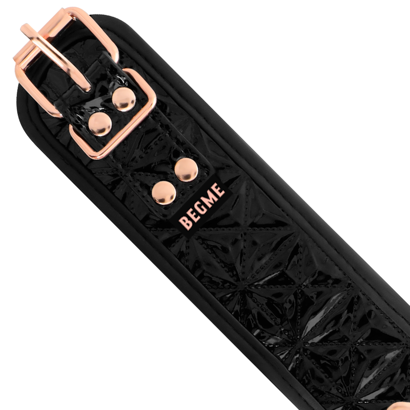 Black edition premium vegan leather collar