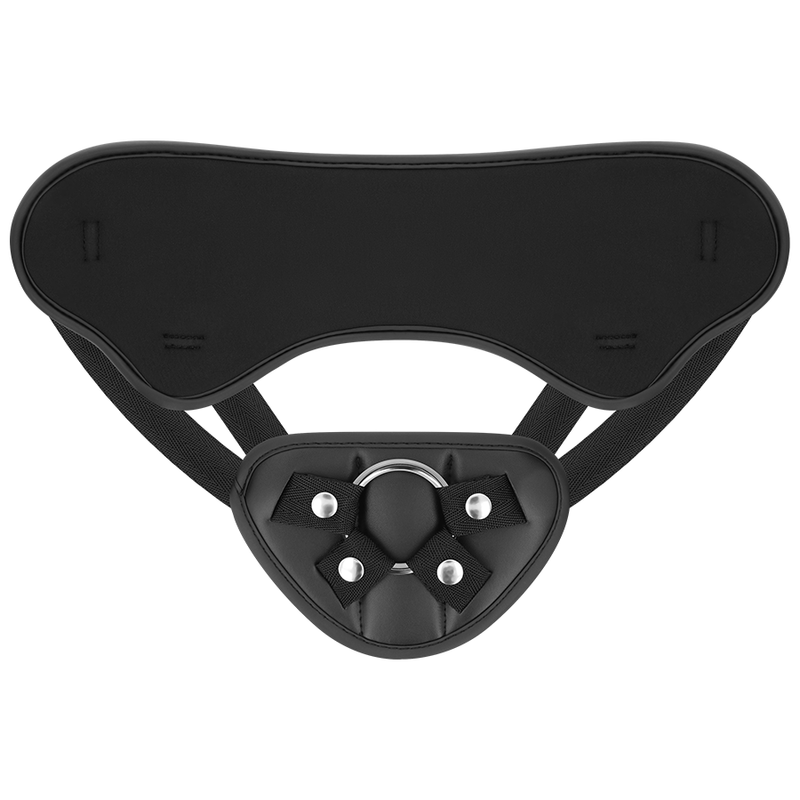 Harness with remote control dildo watchme l technology