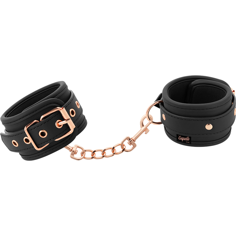 COQUETTE CHIC DESIRE - FANTASY VEGAN LEATHER HANDCUFFS WITH NOPREN LINING