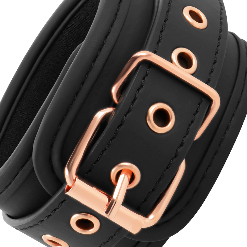 COQUETTE CHIC DESIRE - FANTASY VEGAN LEATHER HANDCUFFS WITH NOPREN LINING