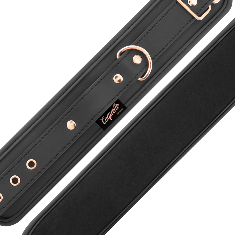 COQUETTE CHIC DESIRE - FANTASY VEGAN LEATHER HANDCUFFS WITH NOPREN LINING