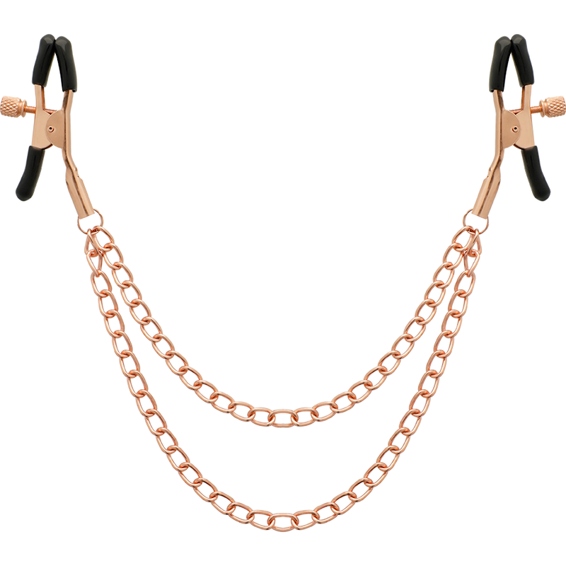 Fancy metal metelon clips with chain