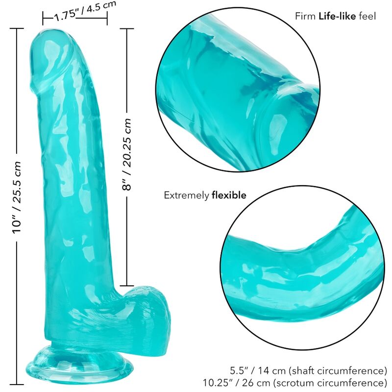 CALEXOTICS - QUEEN SIZE DILDO BLUE 20.3 CM