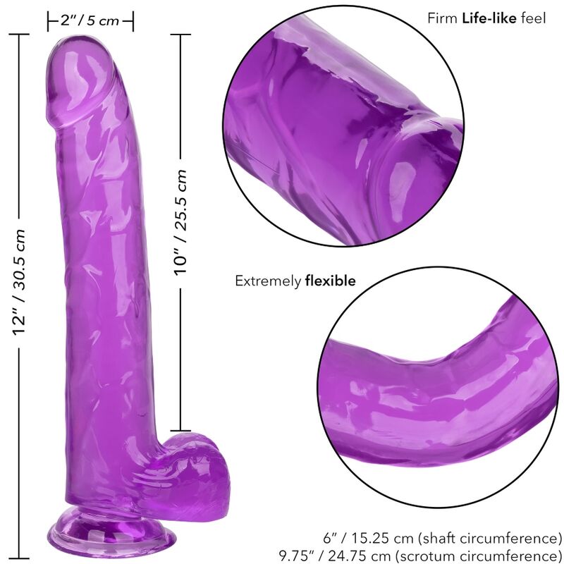 Queen size purple dildo 25.5 cm