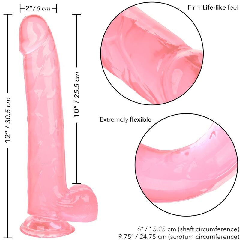 Queen size pink dildo 25.5 cm