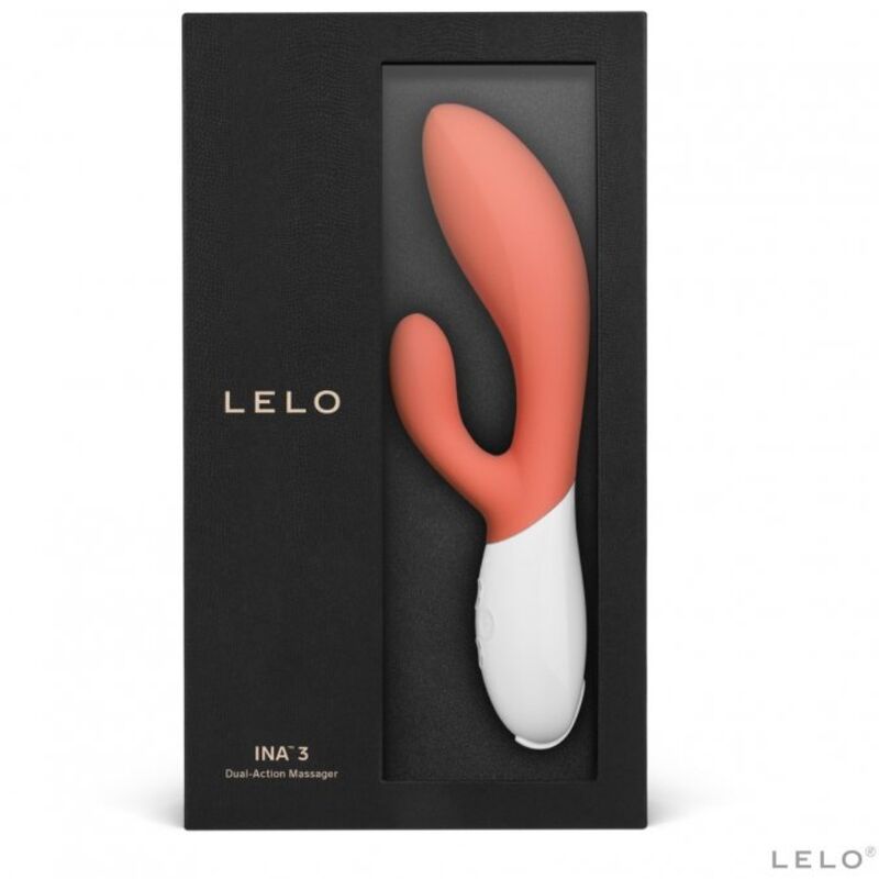 LELO - LUXURY CORAL RABBIT VIBRATOR INA 3