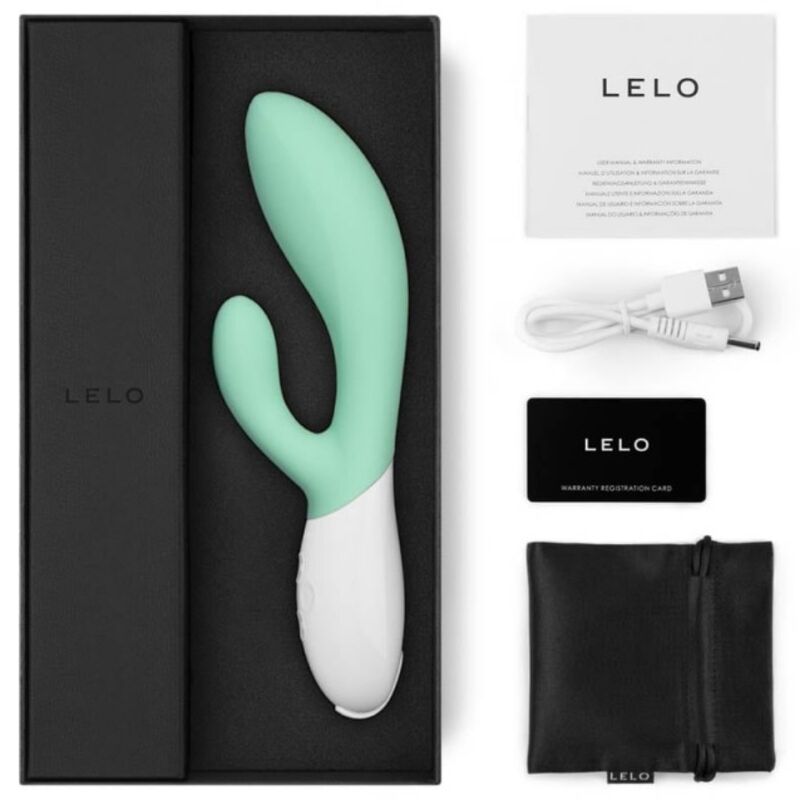 Ina 3 luxury green rabbit vibrator with algae