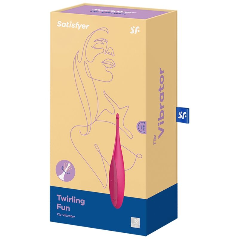 Pink fun tip twirling vibrator