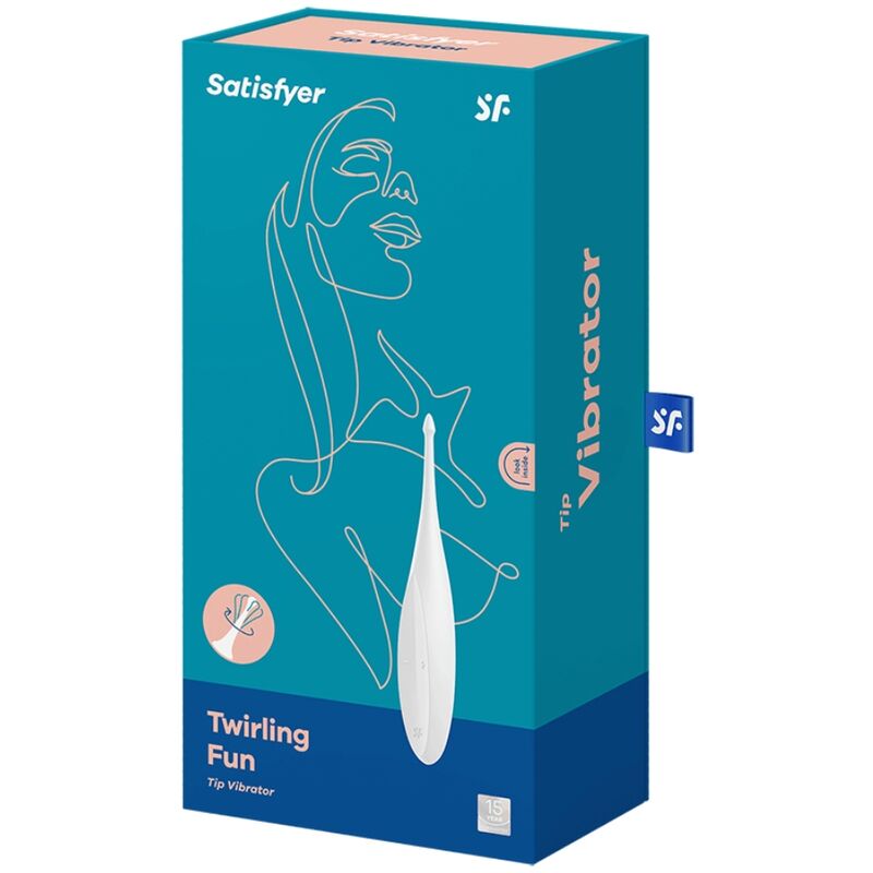 White Fun Tip Twirling Vibrator