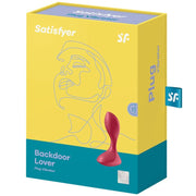 Red backdoor lover vibrating plug