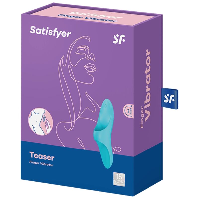 SATISFYER - BLUE LIGHT TEASER FINGER VIBRATOR