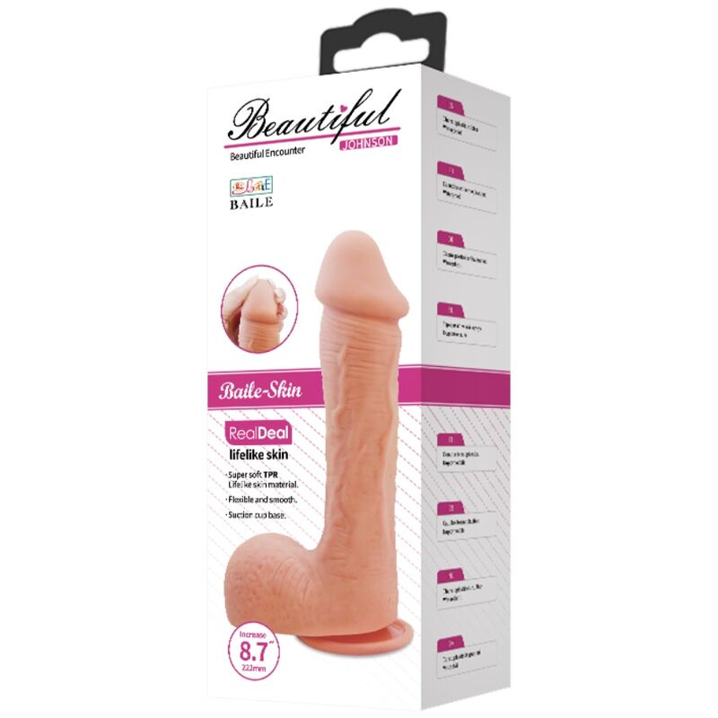 BAILE - REALISTIC SKIN DILDO JOHNSON 22 CM