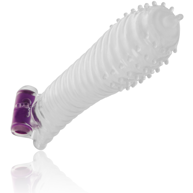 OHMAMA - TEXTURED PENIS SLEEVE WITH VIBRATING BALL