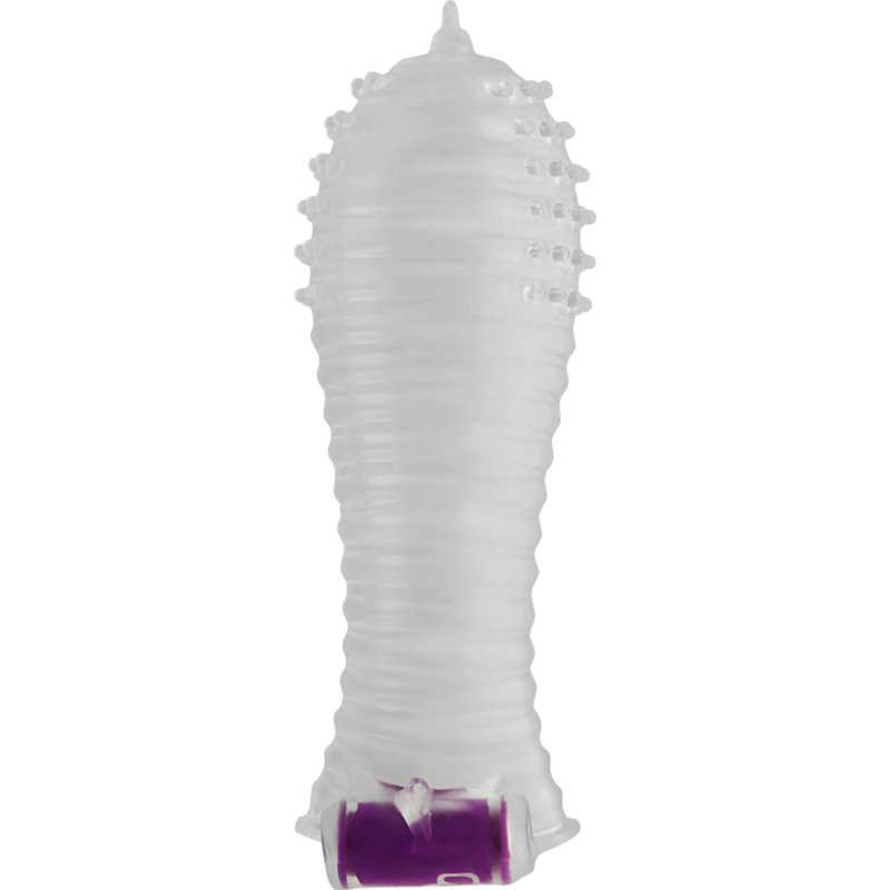 OHMAMA - TEXTURED PENIS SLEEVE WITH VIBRATING BALL