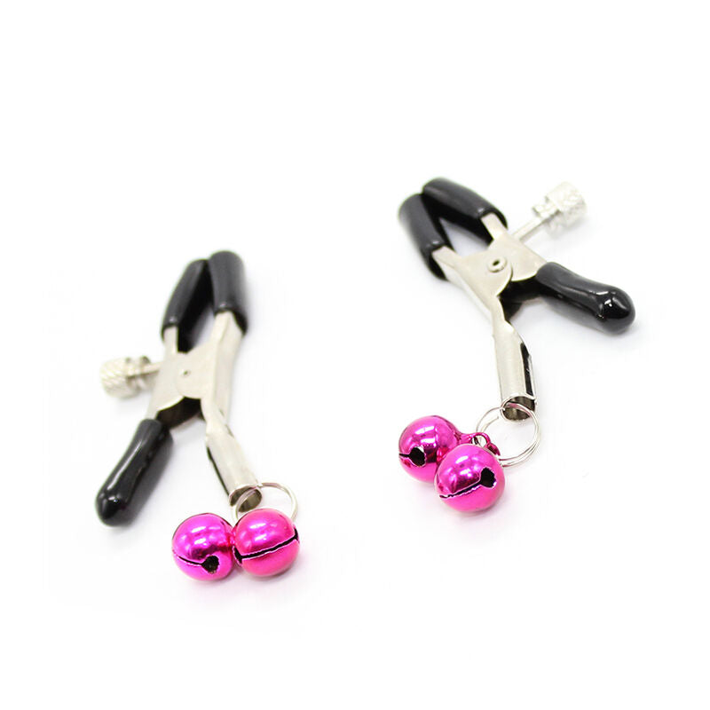 Nipple clamps with pink bell